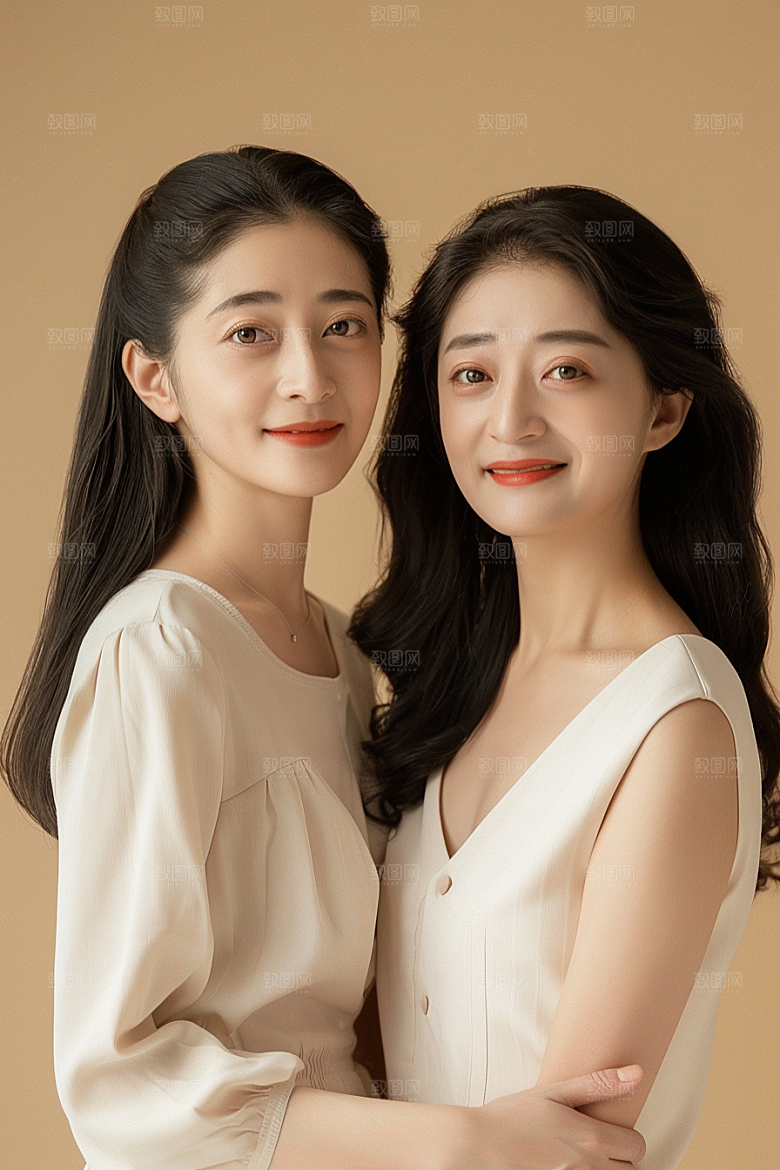 医美女性简约肖像摄影图