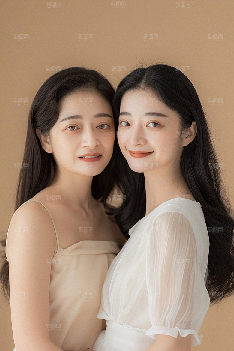 医美女性肖像清新摄影图