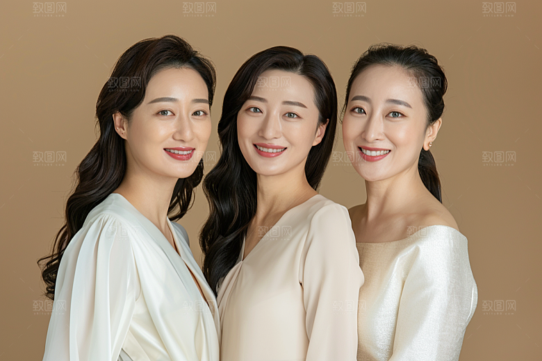医美女性清爽肖像摄影图