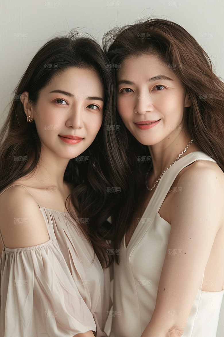 医美女性肖像清新摄影图