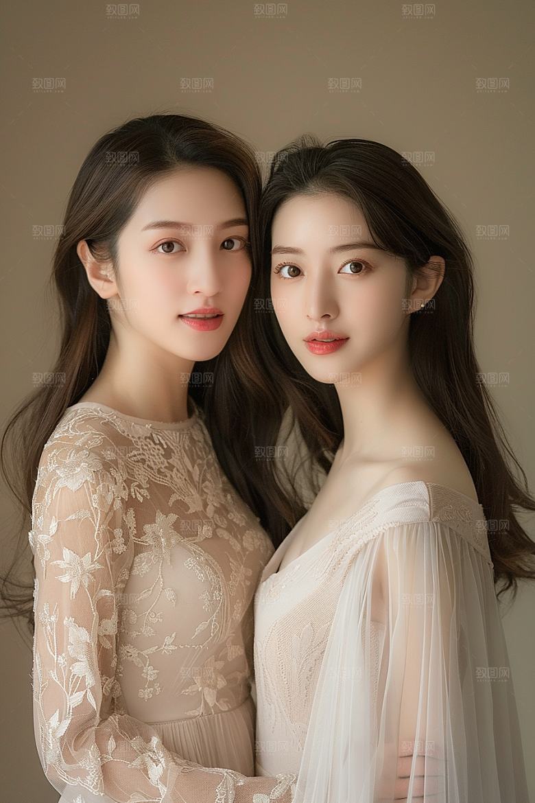 医美女性简约清新摄影图