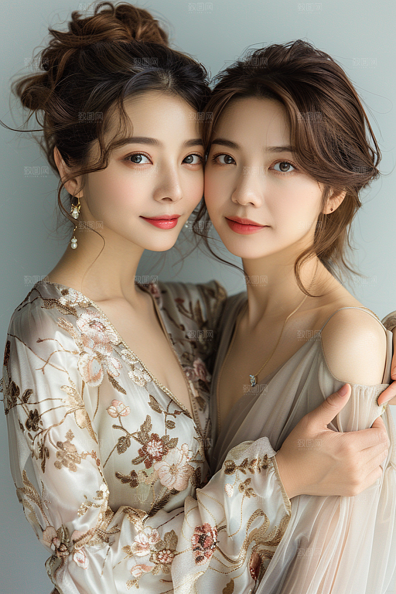 医美女性清爽简洁摄影图