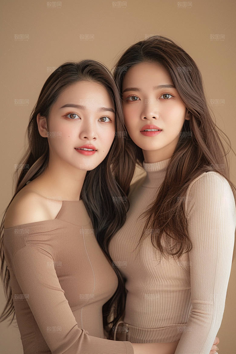 医美女性简约清爽摄影图