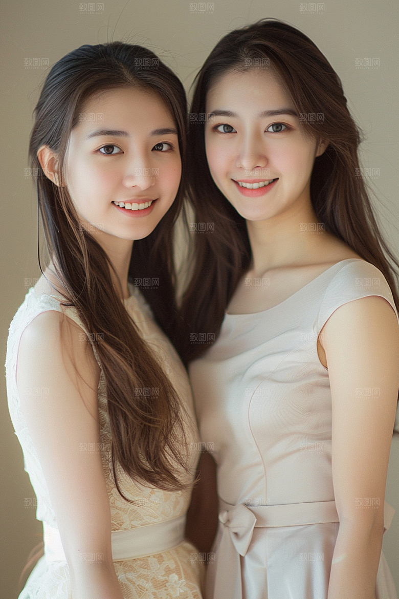 医美女性简洁形象摄影图