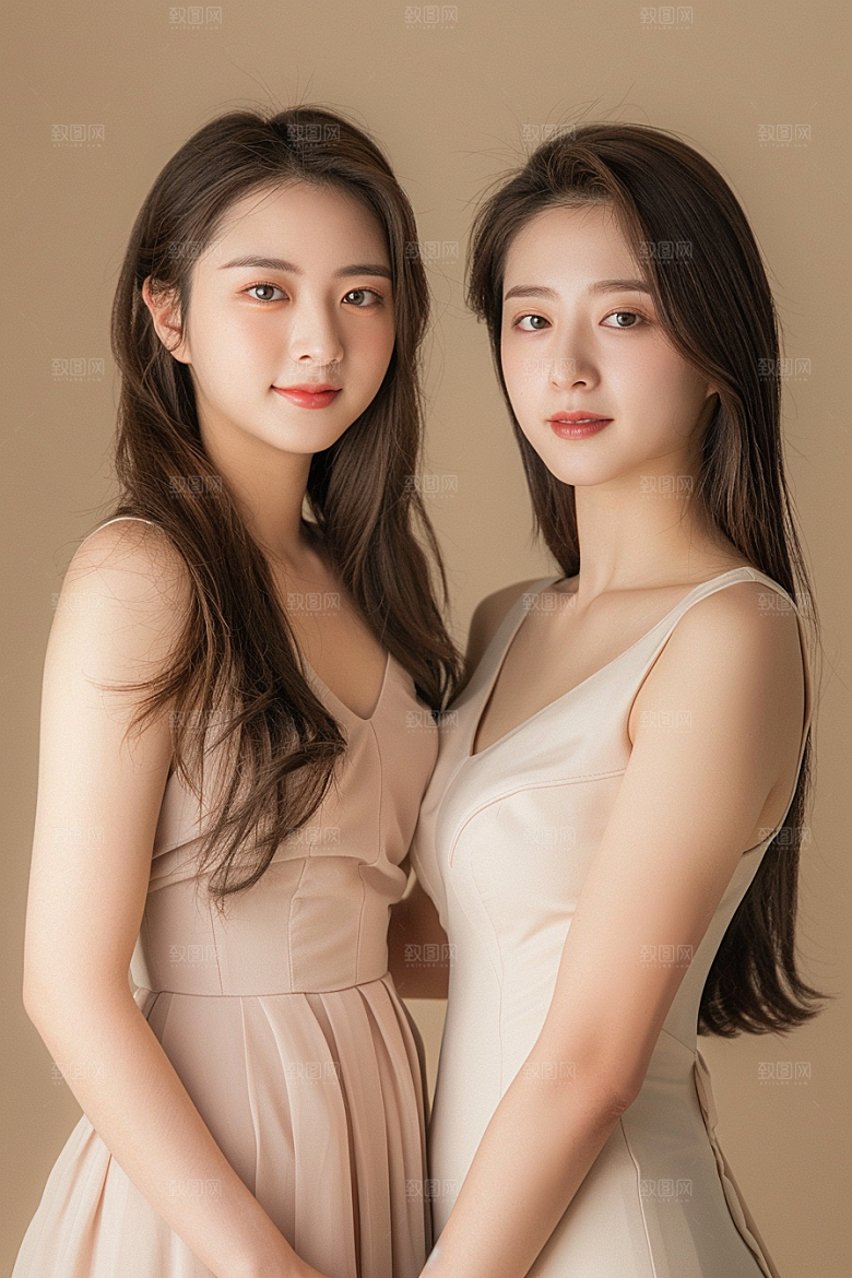 医美女性简约高端摄影图