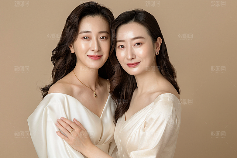 医美女性形象简约摄影图
