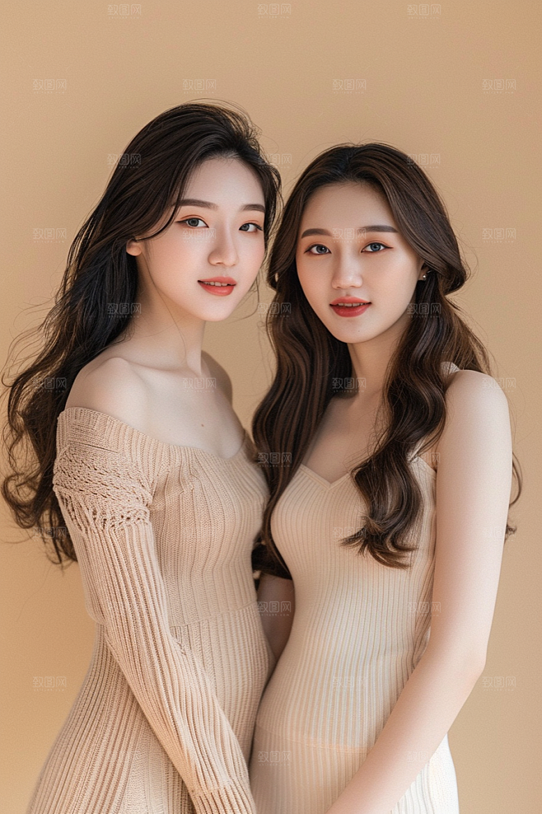 医美女性质感清新摄影图