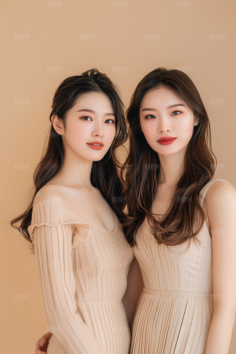 医美女性大气简约摄影图
