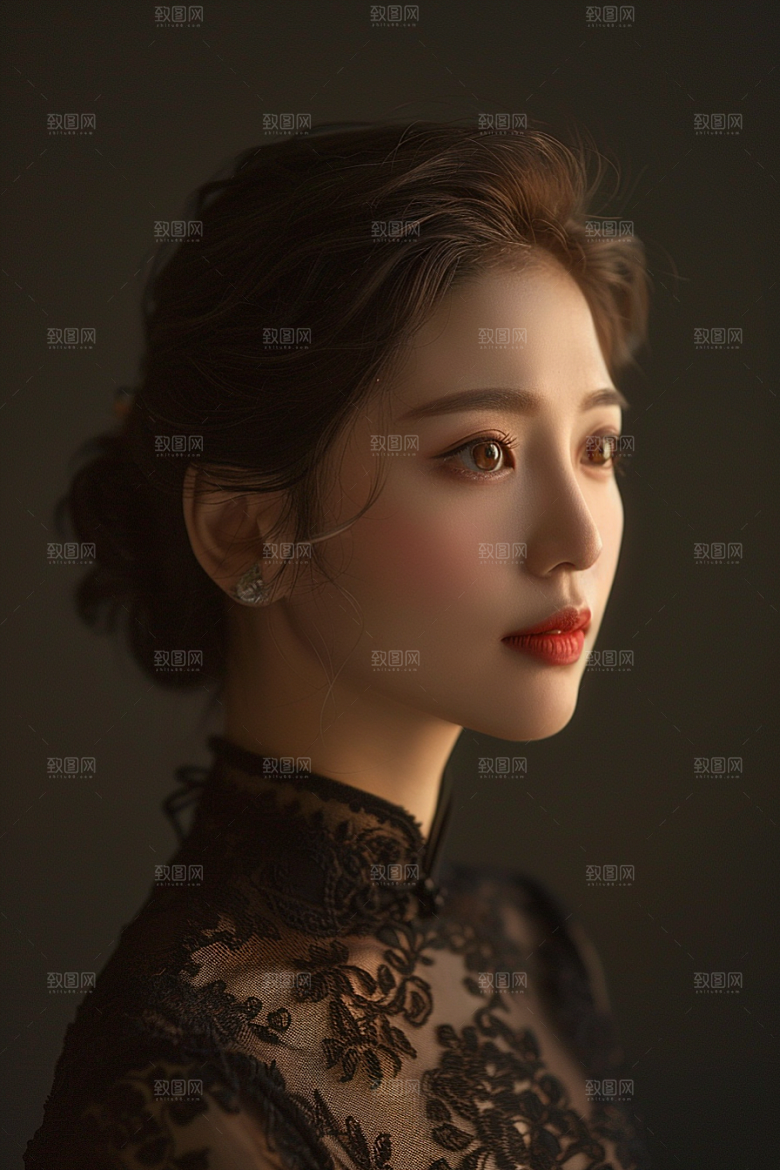医美女性质感清爽摄影图