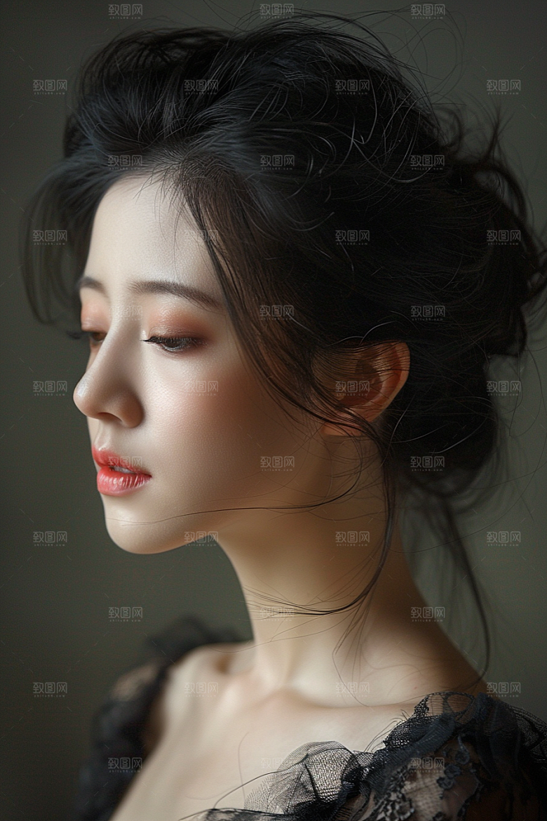 医美女性简洁清爽摄影图