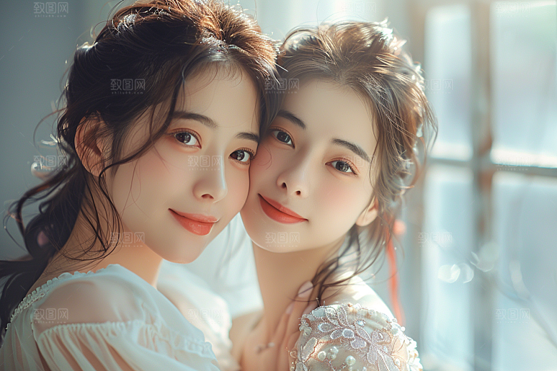医美女性肖像大气摄影图