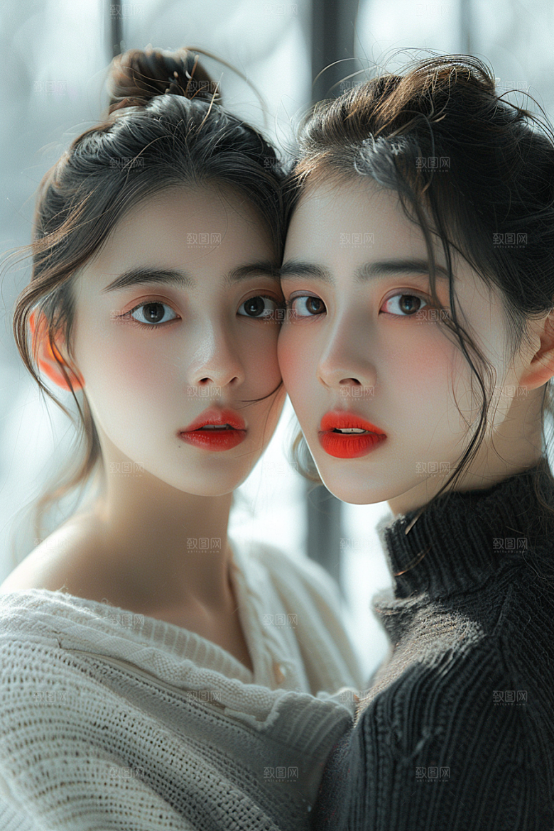 医美女性形象清新摄影图
