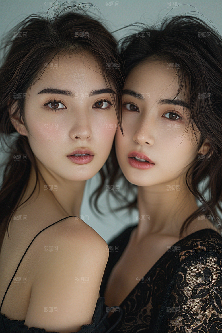 医美女性肖像高清摄影图