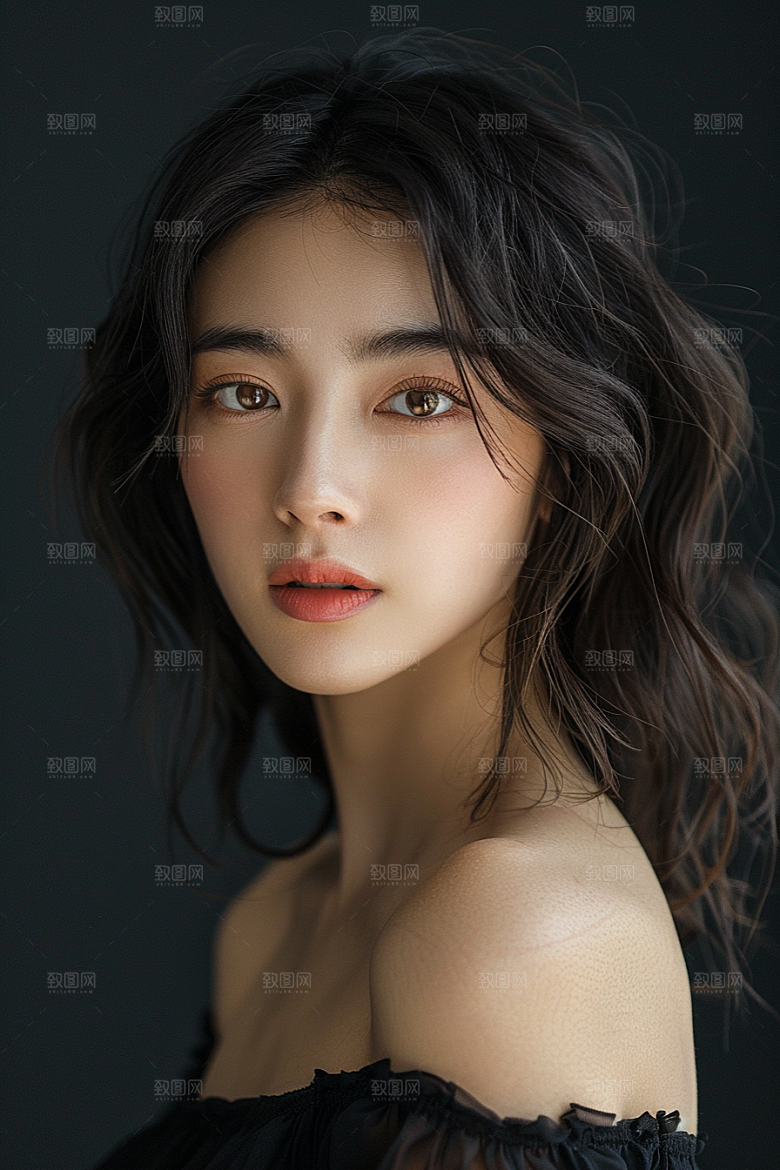 医美女性清新简洁摄影图