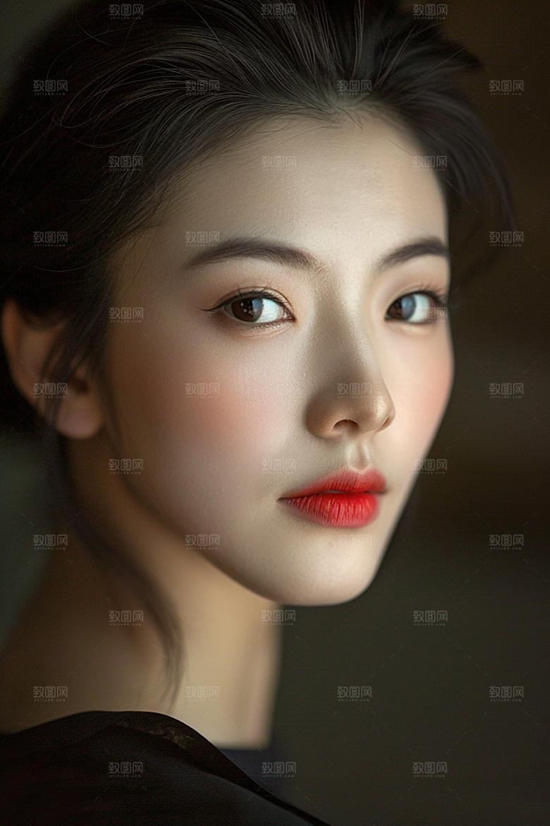 医美女性质感简洁摄影图