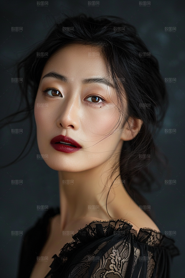 医美女性清爽形象摄影图