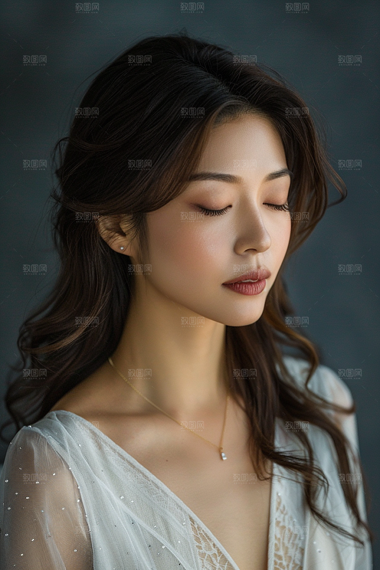 医美女性大气简约摄影图