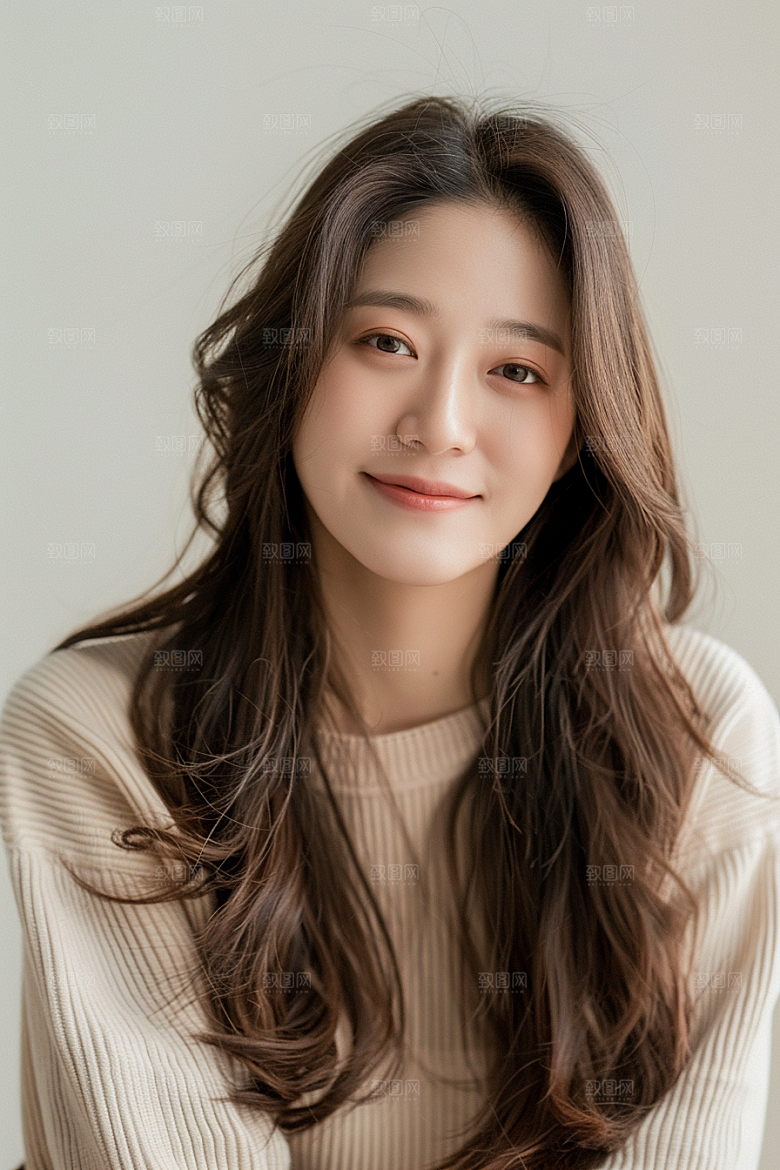 医美女性清新简洁摄影图