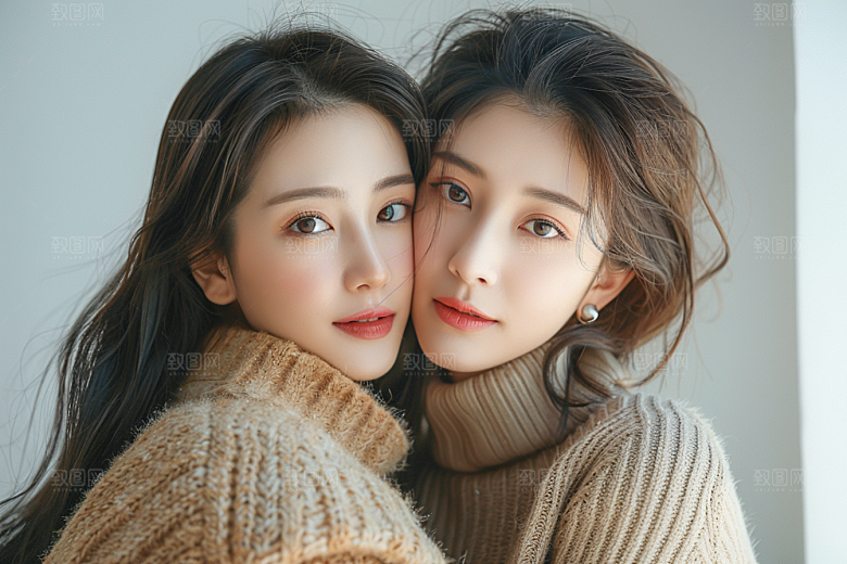 医美女性肖像大气摄影图