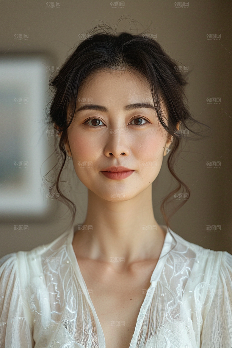 医美女性清爽简约摄影图