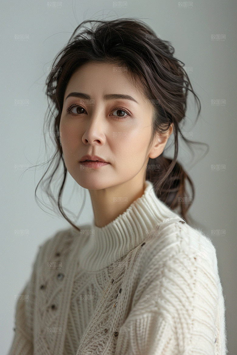 医美女性清新肖像摄影图