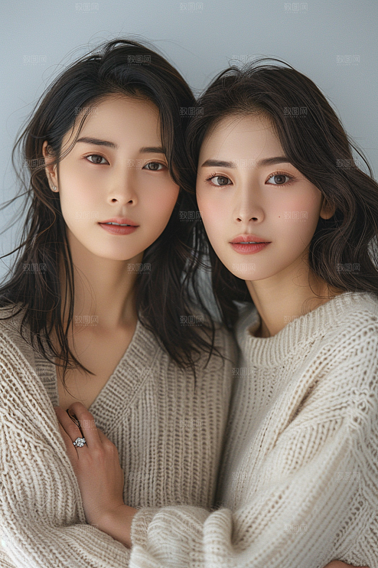 医美女性简约清新摄影图
