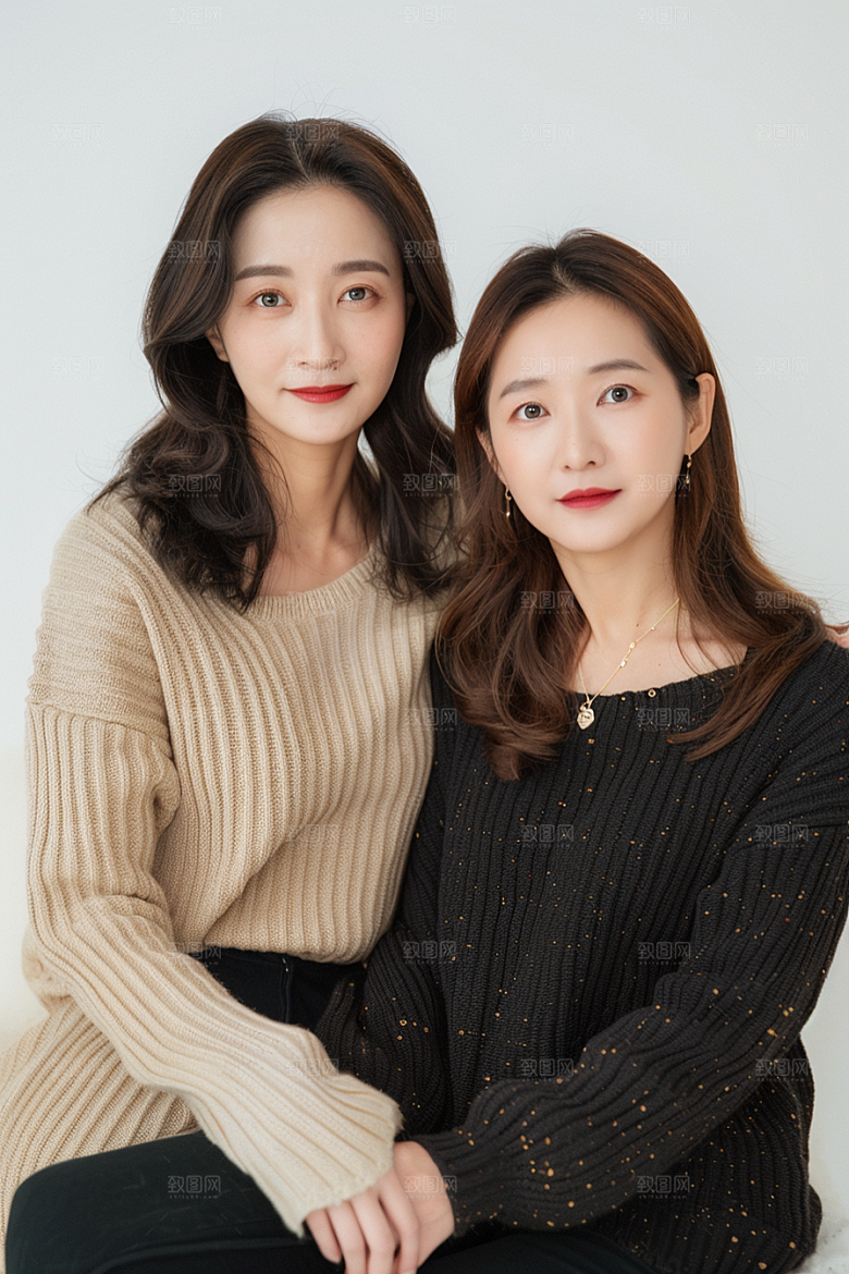 医美女性形象简约摄影图