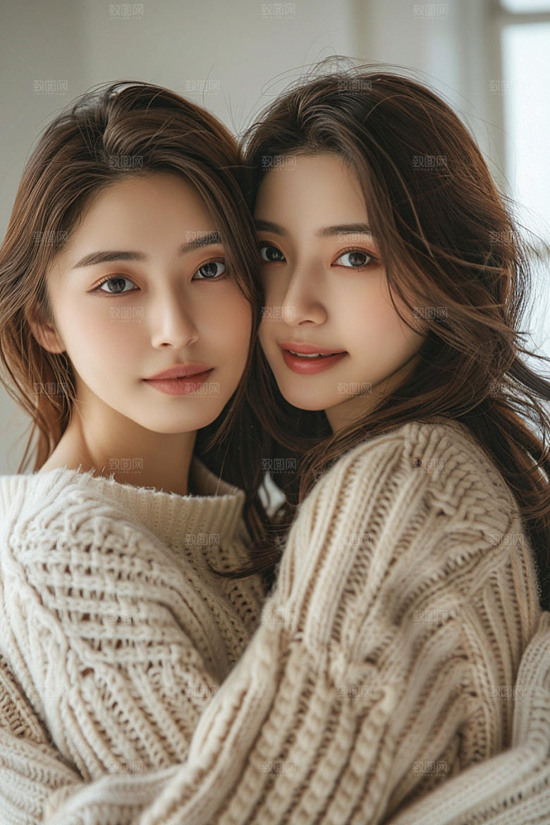 医美女性形象简约摄影图