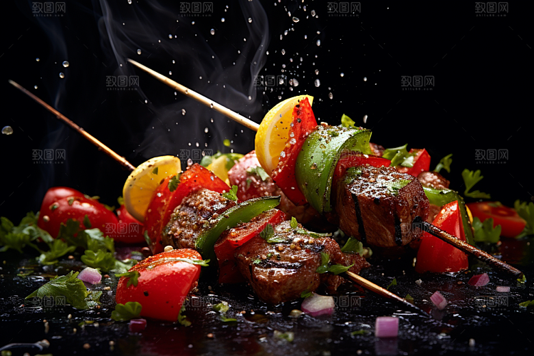 烧烤烤肉撸串高清素材