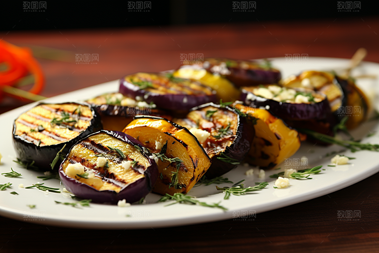 火热烤串美食炙烤摄影图