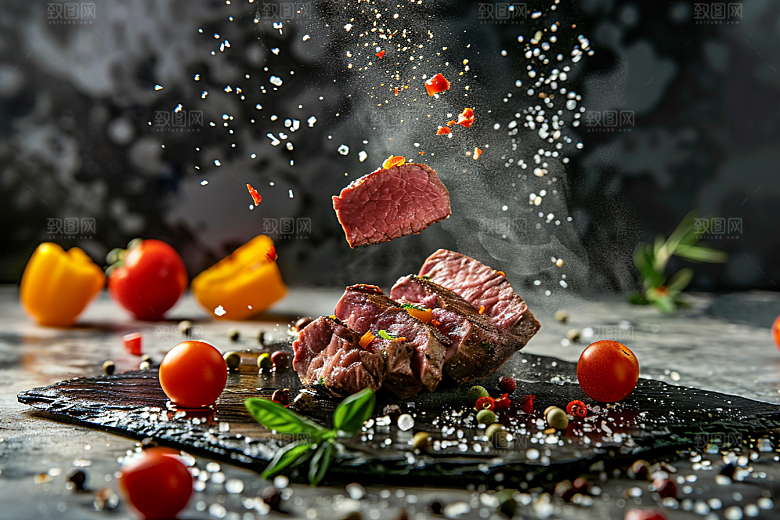 火热烤串烤肉炙烤摄影图