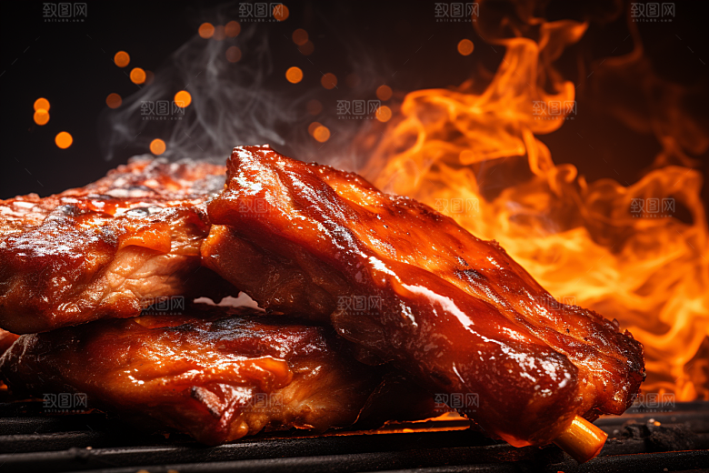 火热烤串夏天高清摄影图
