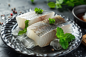 美味生鱼片鱼肉鱼生摄影图