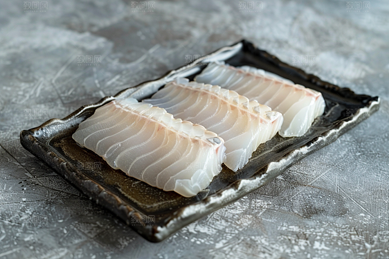 美味生鱼片鱼肉新鲜摄影图