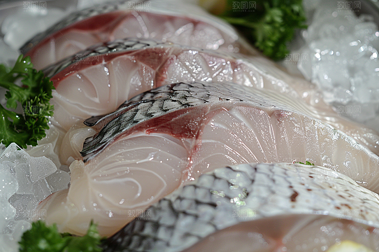 美味生鱼片日料食材摄影图