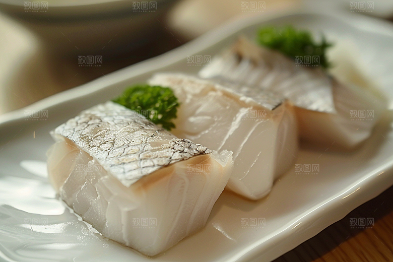 美味生鱼片日料冰箱摄影图