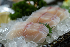 美味生鱼片新鲜美食摄影图
