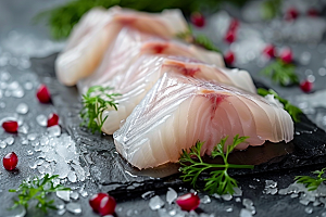 美味生鱼片刺身美食摄影图