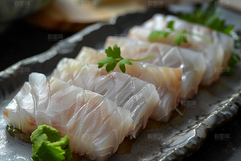 美味生鱼片高清美味摄影图