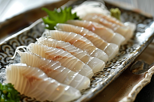 美味生鱼片美食日料摄影图