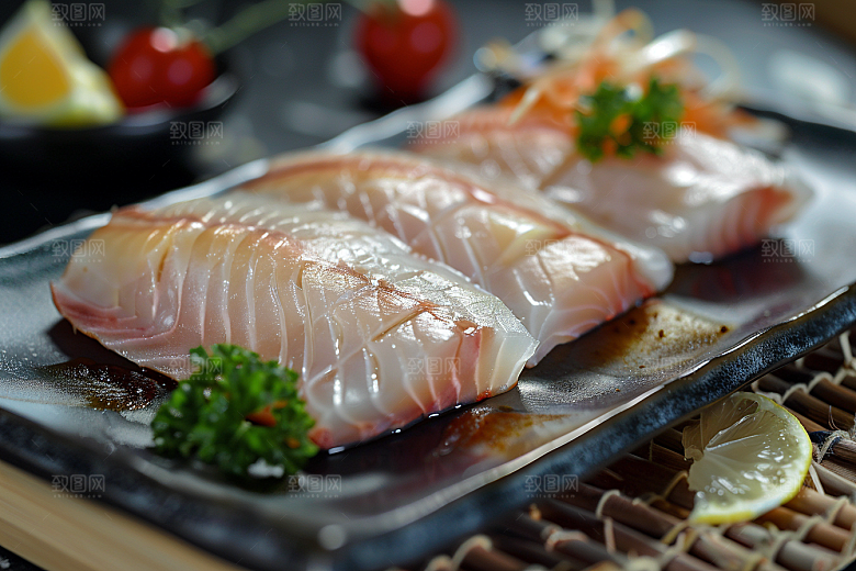 美味生鱼片日料美味摄影图