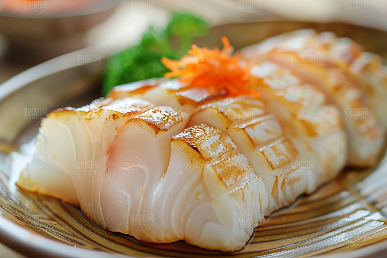 美味生鱼片鱼生冰箱摄影图