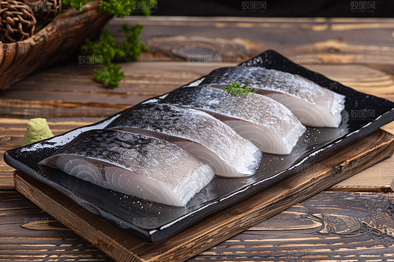 美味生鱼片食材鱼生摄影图