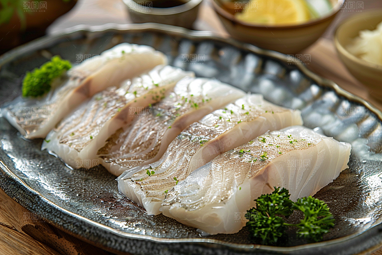 美味生鱼片海鲜日料摄影图