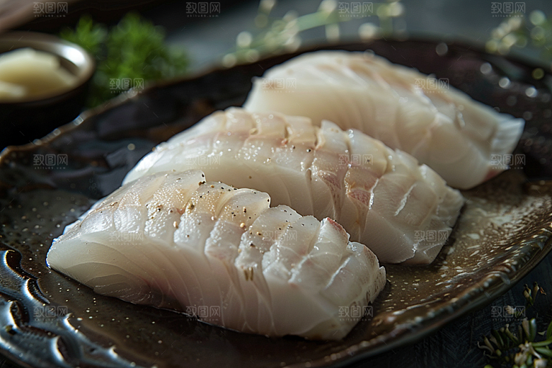 美味生鱼片鱼肉海鲜摄影图