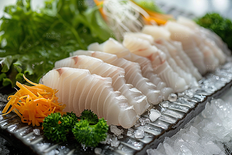 美味生鱼片美食鱼生摄影图