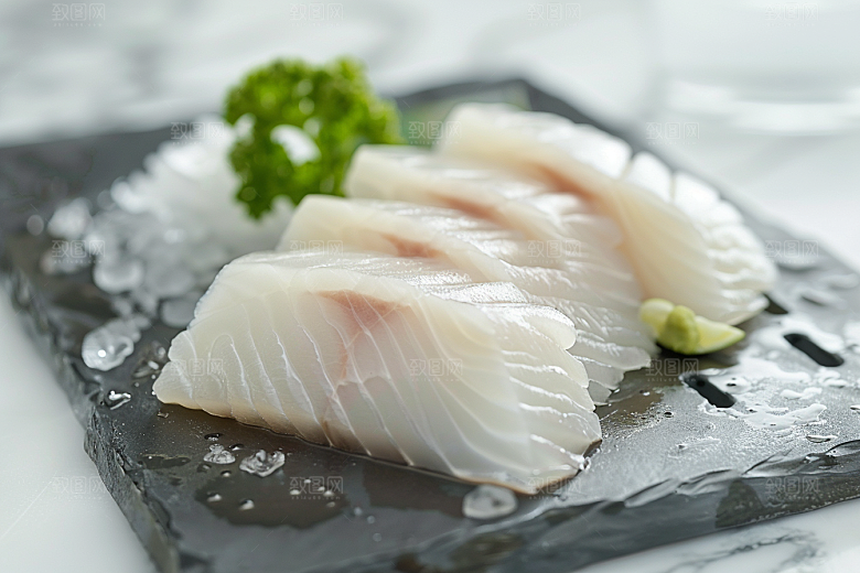 美味生鱼片鱼肉新鲜摄影图