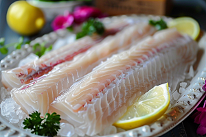 美味生鱼片新鲜美食摄影图