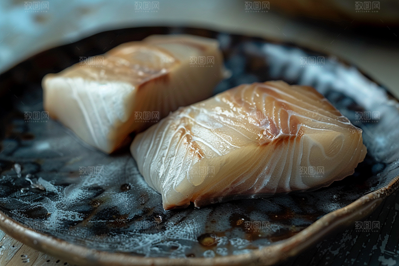 美味生鱼片海鲜冰箱摄影图
