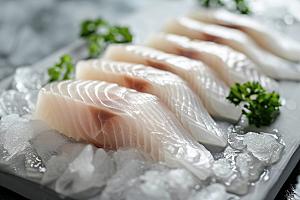 美味生鱼片鱼肉鱼生摄影图